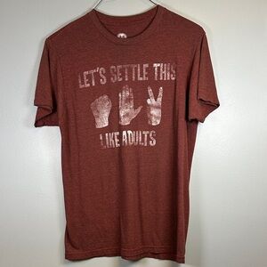 Hybrid Trends Brown Mens Graphic Tee